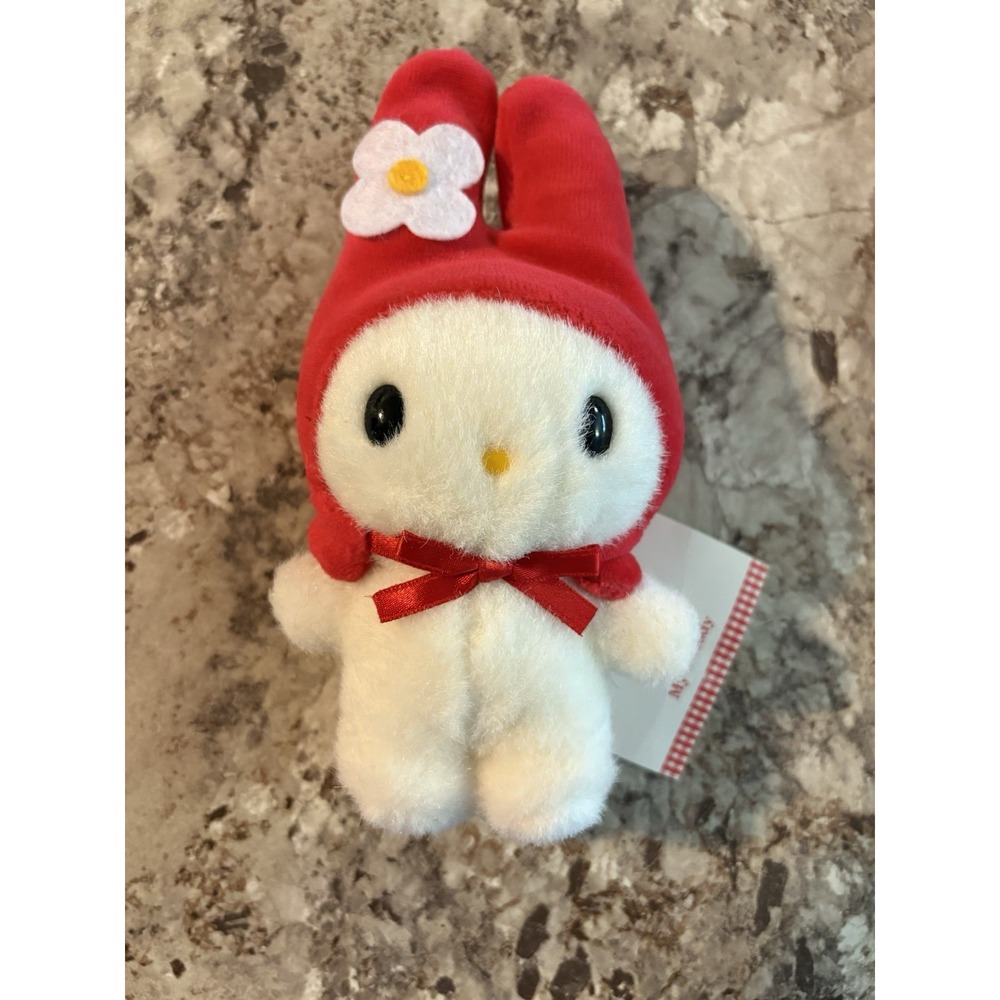 Vintage 1997 Rare Sanrio My Melody Cute Plushie‎ White Rabbit 7" With Tags